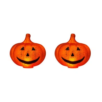 Mr. Halloween Mercury Glass Jack-o-lantern Set