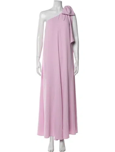 Pre-owned Mr. Larkin One-shoulder Long Dress In Purple