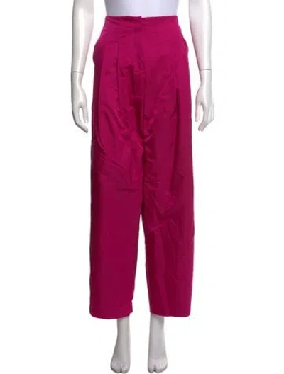 Pre-owned Mr. Larkin Wool Wide Leg Pants W/ Tags In Pink