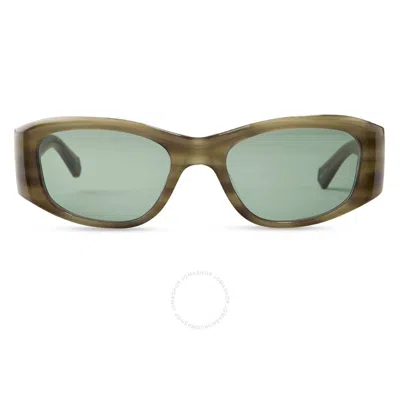 Mr Leight Mr. Leight Aloha Doc S Island Green Oval Men's Sunglasses Ml2035 Maca-atg/islagrn 52