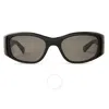 Mr Leight Mr. Leight Aloha Doc S Lava Oval Men's Sunglasses Ml2035 Bk-gm/lava 52