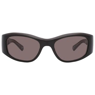 Mr Leight Aloha Doc S Lava Oval Men's Sunglasses Ml2035 Bk-gm/lava 52 In Grey