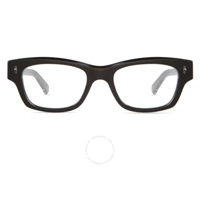 Mr Leight Mr. Leight Antoine C Demo Rectangular Men's Eyeglasses Ml1042 Bk-gm 49 In Black