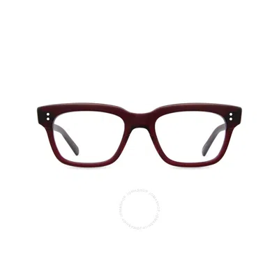 Mr Leight Mr. Leight Ashe C Demo Rectangular Unisex Eyeglasses Ml1018 Rxbry-gm 49 In Burgundy