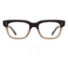 Mr Leight Mr. Leight Ashe C Demo Square Men's Eyeglasses Ml1018 Bktr-atg 49