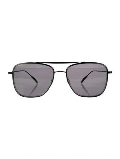 Pre-owned Mr Leight Aviator Tinted Sunglasses In Silver