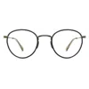 Mr Leight Mr. Leight Carlyle C Demo Oval Unisex Eyeglasses Ml3017 Nvy-pw 45 In Black