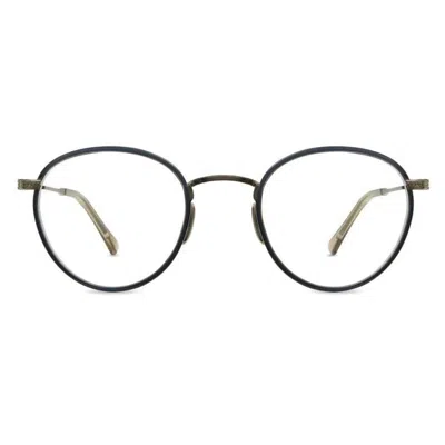Mr Leight Mr. Leight Carlyle C Demo Oval Unisex Eyeglasses Ml3017 Nvy-pw 45 In Black