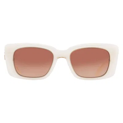 Mr Leight Mr. Leight Carman S Mauve Gradient Rectangular Unisex Sunglasses Ml2024 Por-m12kg/mvg 51 In Neutral