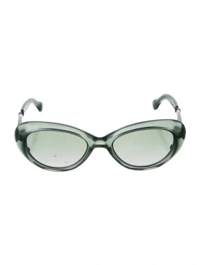 Pre-owned Mr Leight Cat-eye Tinted Sunglasses In Blue