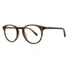 Mr Leight Mr. Leight Crosby C Demo Round Unisex Eyeglasses Ml1013 Koa-atg 44 In Transparent
