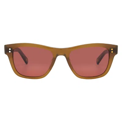 Mr Leight Damone S Tahitian Rose Premium Glass Sport Unisex Sunglasses Ml2048-51-citr-wg/tahr In Pink