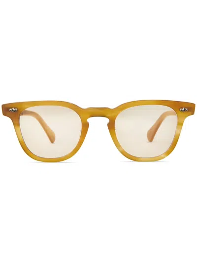 Mr Leight Dean C Brille Mit Rundem Gestell In Gelb