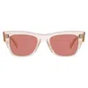 Mr Leight Duke S Tahitian Rose Square Unisex Sunglasses Ml2034 Artcry-g/tahr 49 In Multi