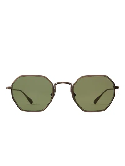 Mr Leight Eden S Antique Gold/semi-flat Diamond Green
