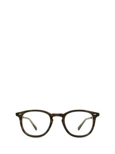 Mr Leight Mr. Leight Eyeglasses In Olive Laminate-pewter