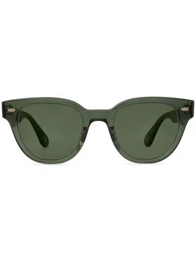 Mr Leight Geometric-frame Sunglasses In 绿色