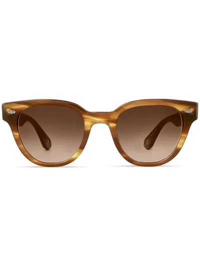 Mr Leight Sonnenbrille Mit Geometrischem Gestell In Brown