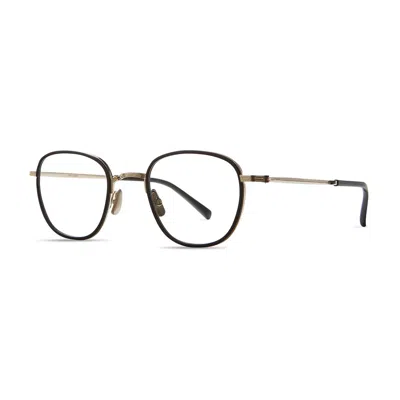 Mr Leight Mr. Leight Griffith Ii C Demo Square Unisex Eyeglasses Ml3025 Bk-wg 46 In Black