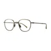 Mr Leight Mr. Leight Griffith Ii C Demo Square Unisex Eyeglasses Ml3025 Limu-pw 46 In Gray