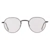Mr Leight Mr. Leight Hachi C Demo Round Unisex Eyeglasses Ml3010 Mbk-hrn 46 In Metallic
