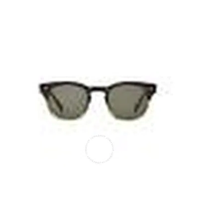 Mr Leight Mr. Leight Hanalei Ii S G15 Oval Unisex Sunglasses Ml2022 Sycl-pw/g15 45 In Black