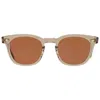 Mr Leight Hanalei S Kona Brown Oval Sunglasses Ml2022 Oi-wg/konbrn 45 In Brown