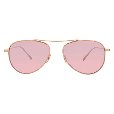 Mr Leight Ichi S Lotus Gradient Pilot Unisex Sunglasses Ml4006 18krg-mnstn/lotsgrd 54 In Brown