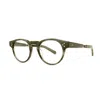 Mr Leight Mr. Leight Kennedy C Demo Round Unisex Eyeglasses Ml1017 Klp-pw 46 In Brown