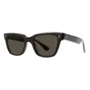 Mr Leight Mr. Leight Lola S Lava Cat Eye Ladies Sunglasses Ml2046-51-bk-plt/lava In Black