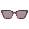 Mr Leight Lola S Noir Cat Eye Ladies Sunglasses Ml2046 Mul-g/noi 51 In Burgundy