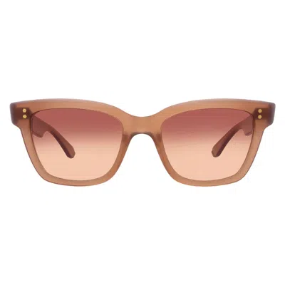 Mr Leight Lola S Wild Thing Cat Eye Ladies Sunglasses Ml2046 Swr-cg/with 51 In Brown