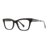 Mr Leight Mr. Leight Lolita C Demo Cat Eye Ladies Eyeglasses Ml1041 Bk-plt 48 In Black