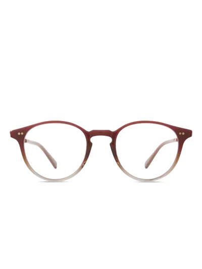 Mr Leight Marmont C Brille Mit Rundem Gestell In Red