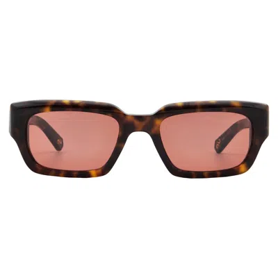 Mr Leight Maverick S Semi-flat Tahitian Rectangular Unisex Sunglasses Ml2037 Hkt-atg/sftahr 51 In Brown