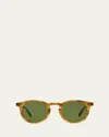 Mr Leight Dean S Marbled Rye-white Gold Sunglasses In Marbeled Rye