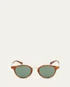 Mr Leight Men's Marmont Combo S Round Sunglasses In Green