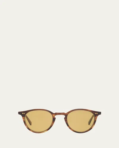 Mr Leight Men's Marmont Ii Acetate Round Sunglasses In Koa-atgii