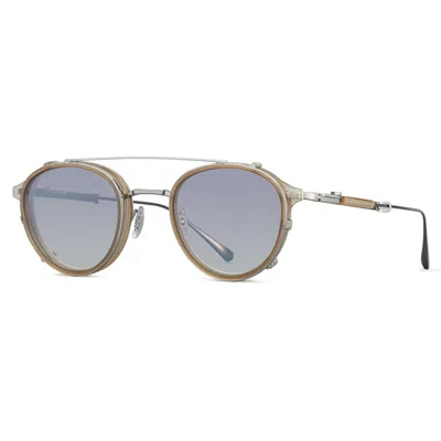 MR LEIGHT MR. LEIGHT MULHOLLAND AL ALPINE OVAL UNISEX SUNGLASS CLIP ML5001 SMT-PLT/ALP 45