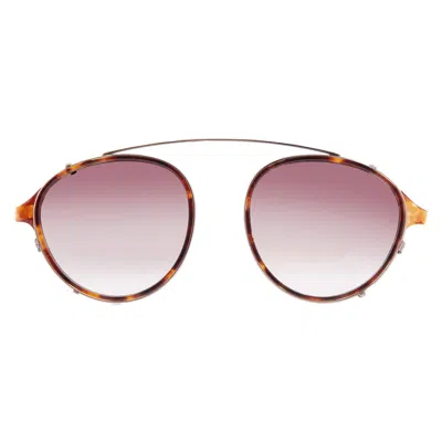 Mr Leight Mulholland Al Sunset Oval Unisex Sunglass Clip Ml5001 Mpl-atg/su 45 In Neutral