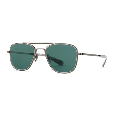 Mr Leight Mr. Leight Navigator S Cerulean Navigator Unisex Sunglasses Ml4034 Pw-plt-cw/cer 51 In Silver