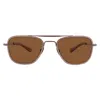 Mr Leight Navigator S Polarized Mojave Brown Navigator Unisex Sunglasses Ml4034 Bz-12kg-am/mojbrn Plr 51 In Brown