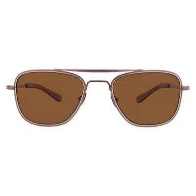 Mr Leight Navigator S Polarized Mojave Brown Navigator Unisex Sunglasses Ml4034 Bz-12kg-am/mojbrn Plr 51