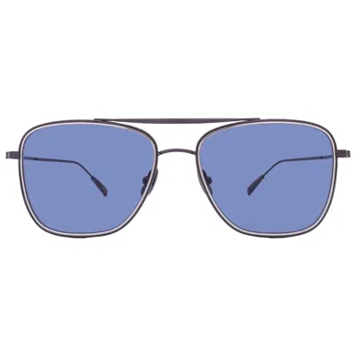 Mr Leight Novarro S Blue Navigator Sunglasses Ml4024 Gm-cw/blu 55