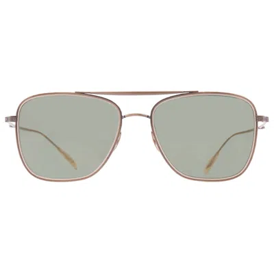 Mr Leight Novarro S G15 Flash Navigator Unisex Sunglasses Ml4024 Atg-smt/g15f 55 In Gold