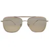 Mr Leight Novarro S Smokey Navigator Sunglasses Ml4024 Bz-citr/smky 55 In Gray