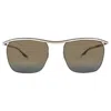 Mr Leight Owsley S Chancery Gold Metallic Irregular Unisex Sunglasses Ml4027 Atg/changmet 53 In Gray