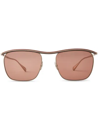 Mr Leight Owsley S Square-frame Sunglasses In 银色