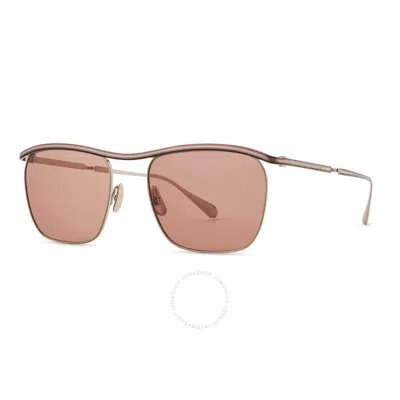 Mr Leight Mr. Leight Owsley S Tahitian Rose Irregular Unisex Sunglasses Ml4027 12kg/tahr 53 In Pink