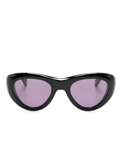 Mr Leight Reveler 猫眼框太阳眼镜 In Black